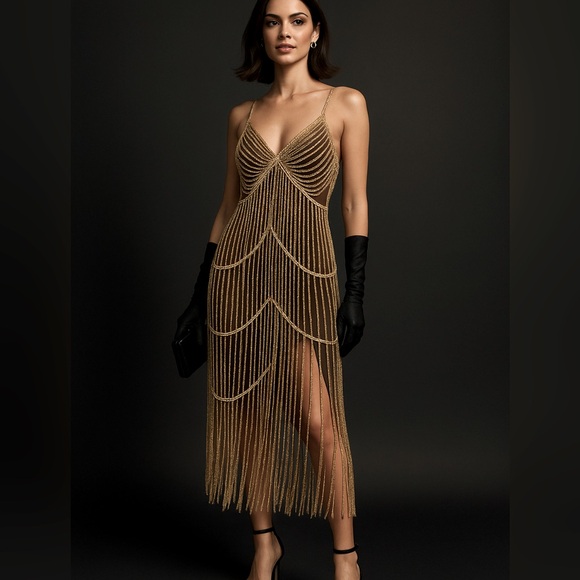 Gatsby Chain Dress - Picture 1 of 4